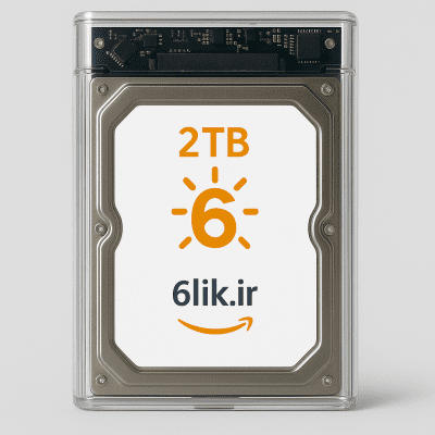 هارد اکسترنال 6 مدل HD2TB | ظرفیت 2ترا بایت سایز ۲.۵ اینچ