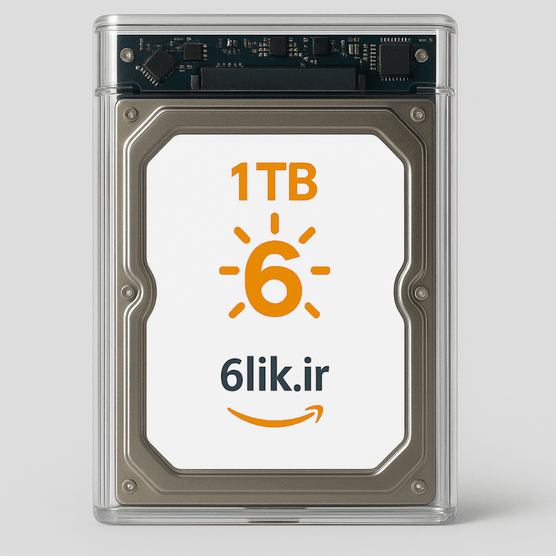 هارد اکسترنال 6 مدل HD1TB | ظرفیت 1ترا بایت سایز ۲.۵ اینچ