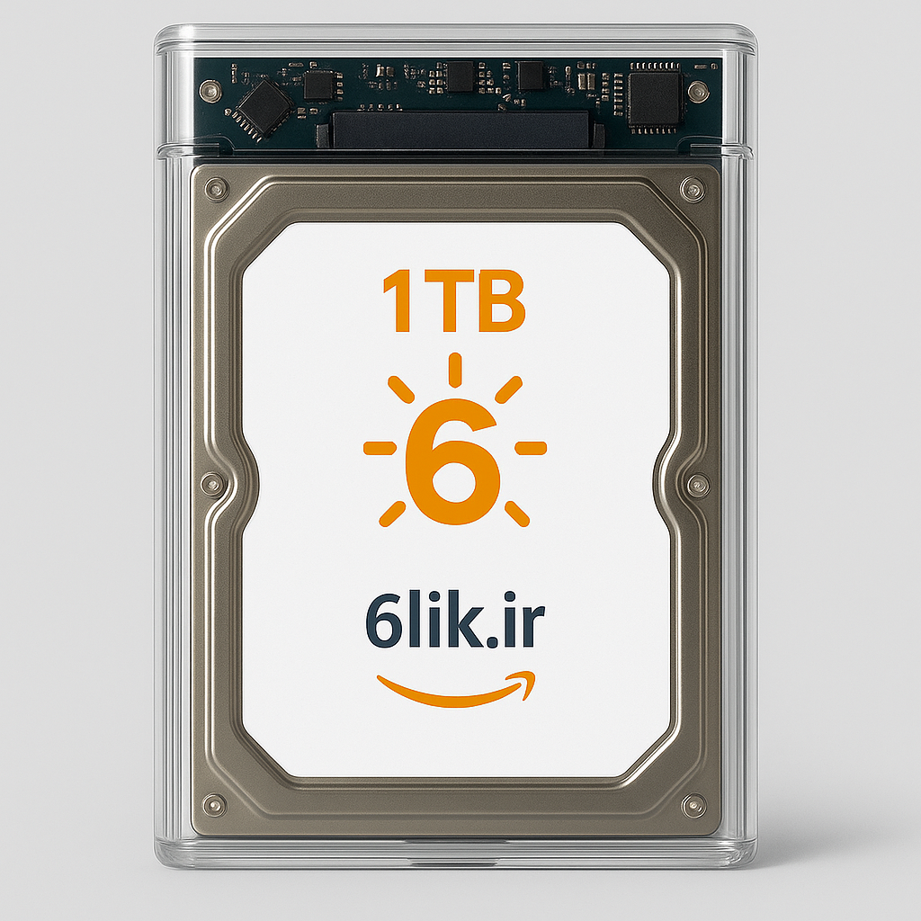 هارد اکسترنال 6 مدل HD1TB | ظرفیت 1ترا بایت سایز ۲.۵ اینچ