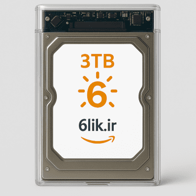 هارد اکسترنال 6 مدل HD3TB | ظرفیت 3ترا بایت سایز ۲.۵ اینچ